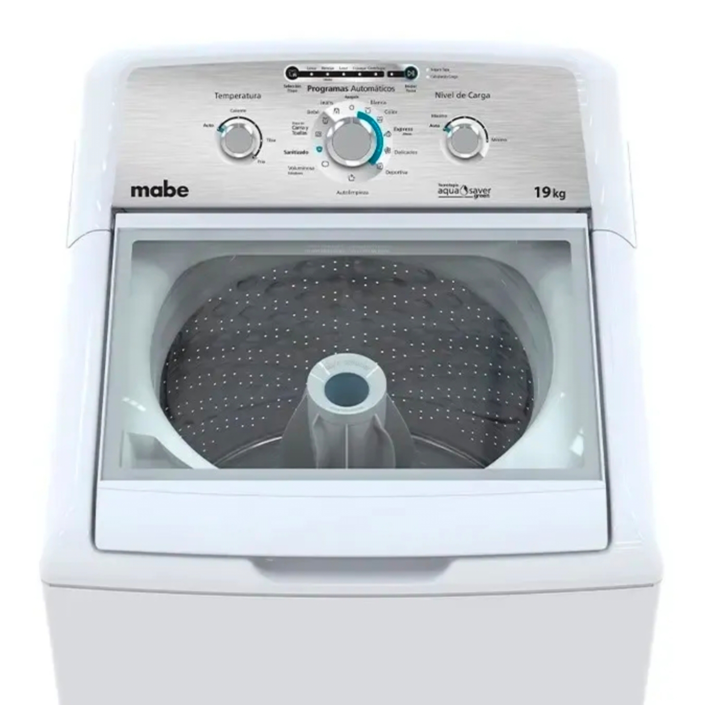 Lavadora automática Mabe 19k blanca - Imagen 2